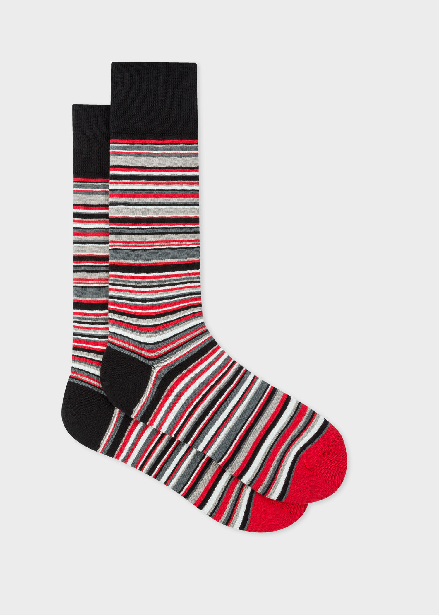 Paul Smith & Manchester United - Red 'signature Stripe' Socks