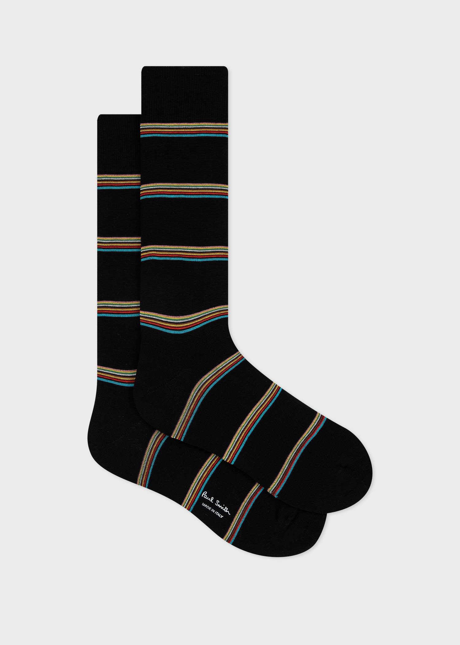 PAUL SMITH BLACK BLOCK 'SIGNATURE STRIPE' SOCKS