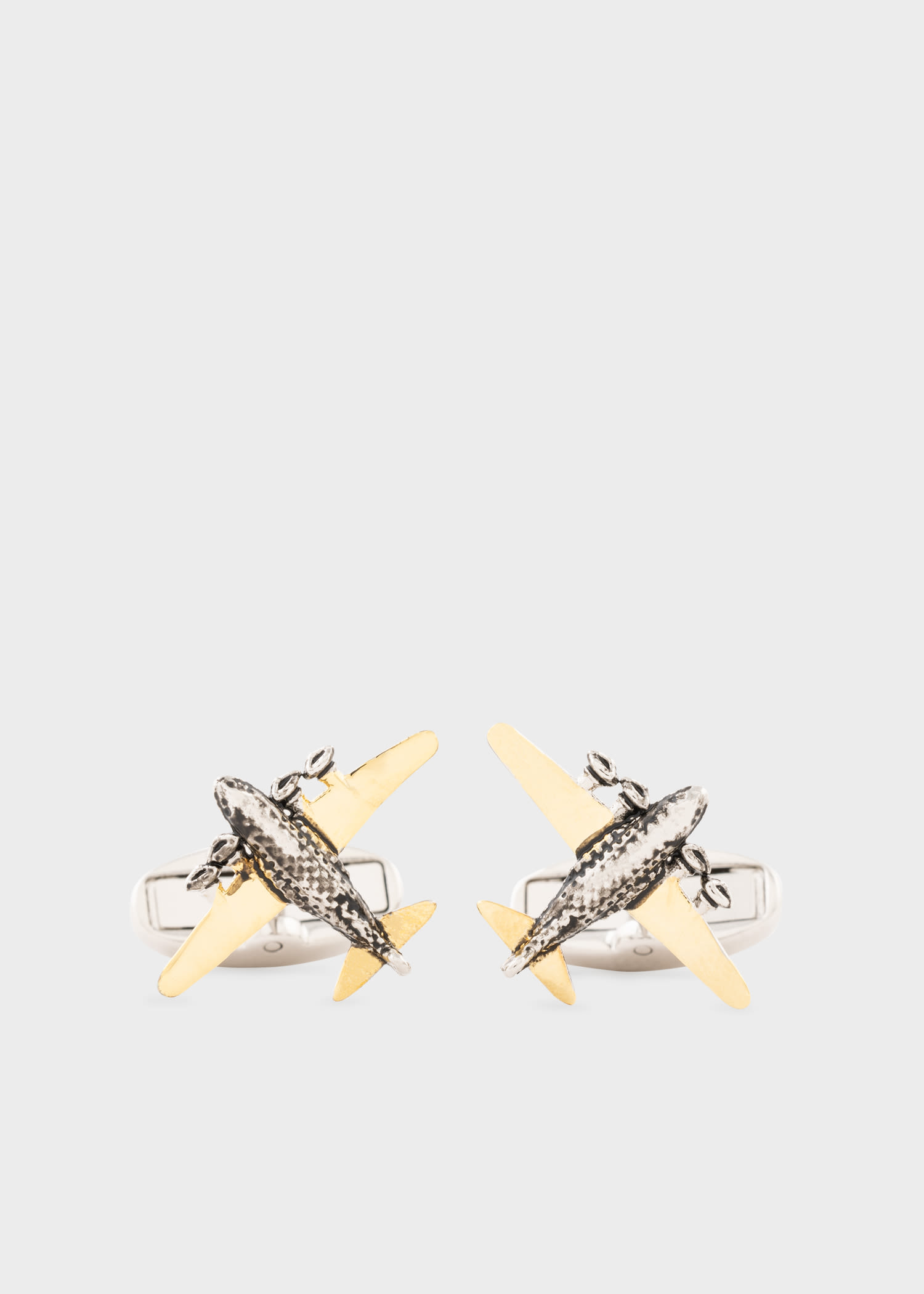 Paul Smith Plane Cufflinks In Metallics