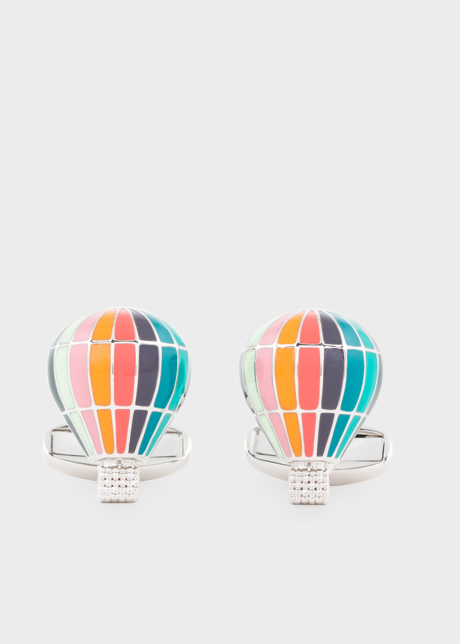 Paul Smith 'artist Stripe' Hot Air Balloon Cufflinks Multicolour