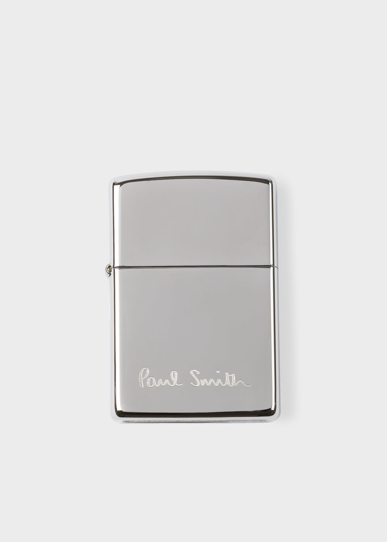 Paul Smith Logo Zippo Lighter In Grey