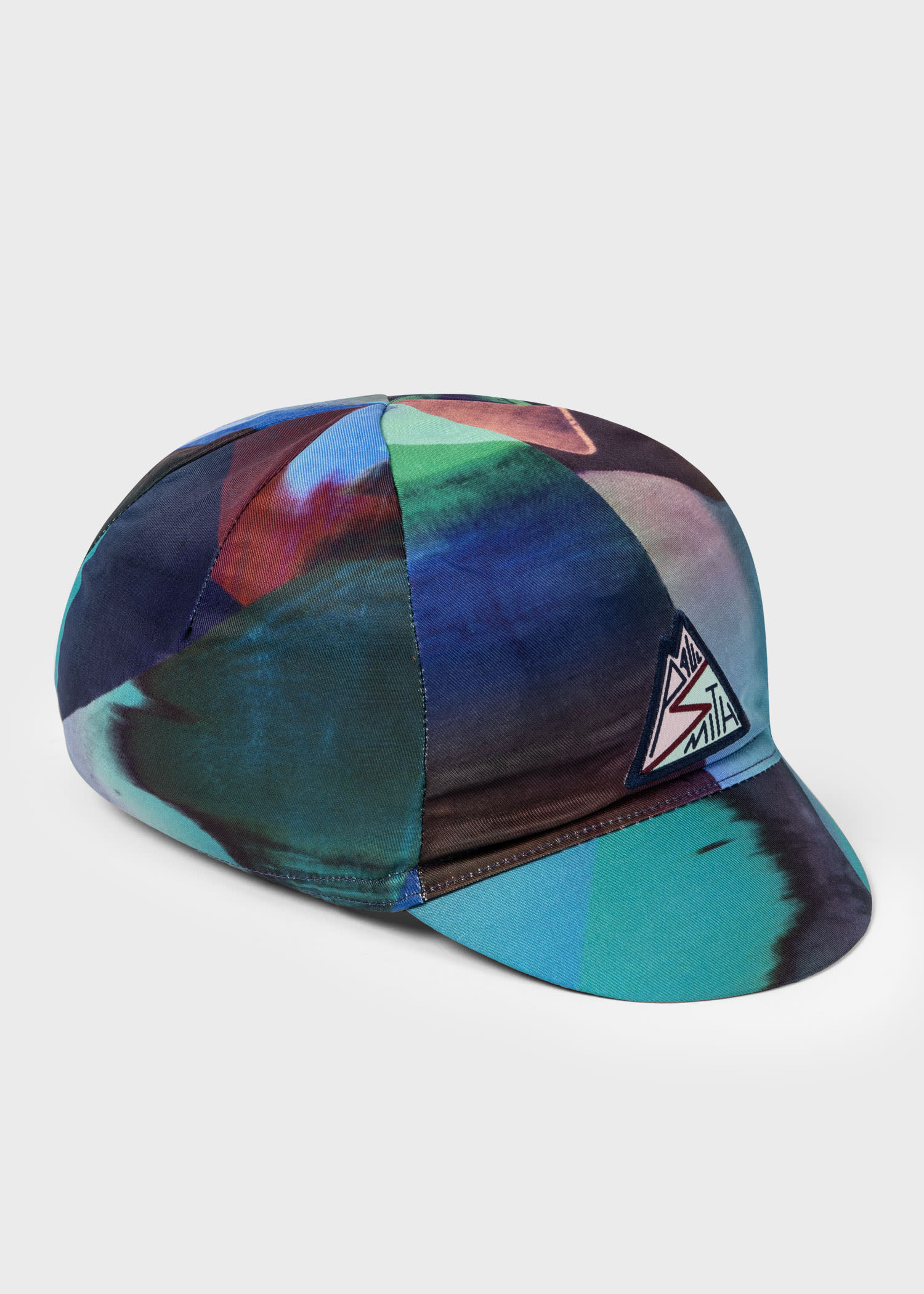 Paul Smith 'abstract Landscape' Cycling Cap Blue