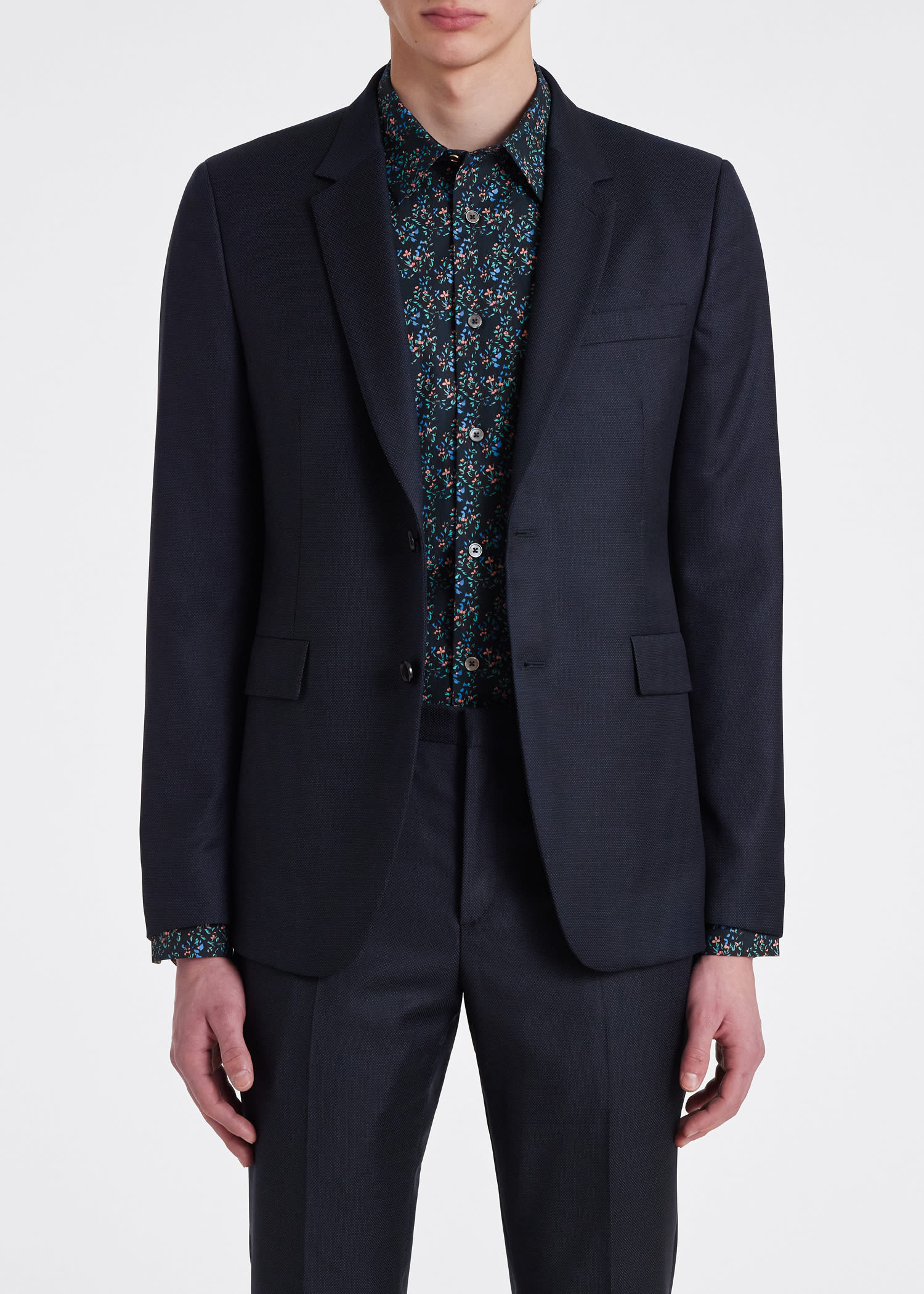 Paul Smith The Kensington - Slim-fit Dark Navy Pin Dot Wool Suit In Blue