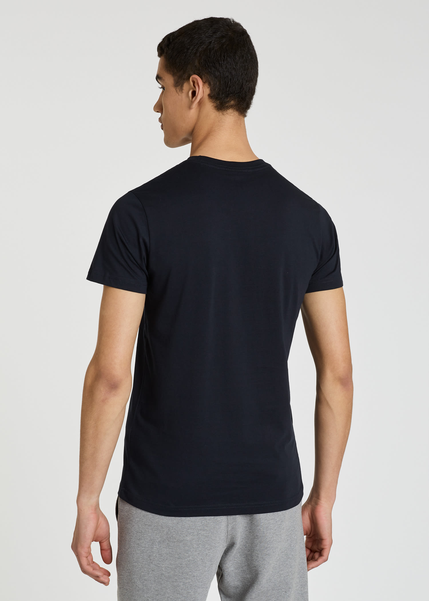 Ps By Paul Smith Navy Cotton Zebra Logo T-shirt In Blue