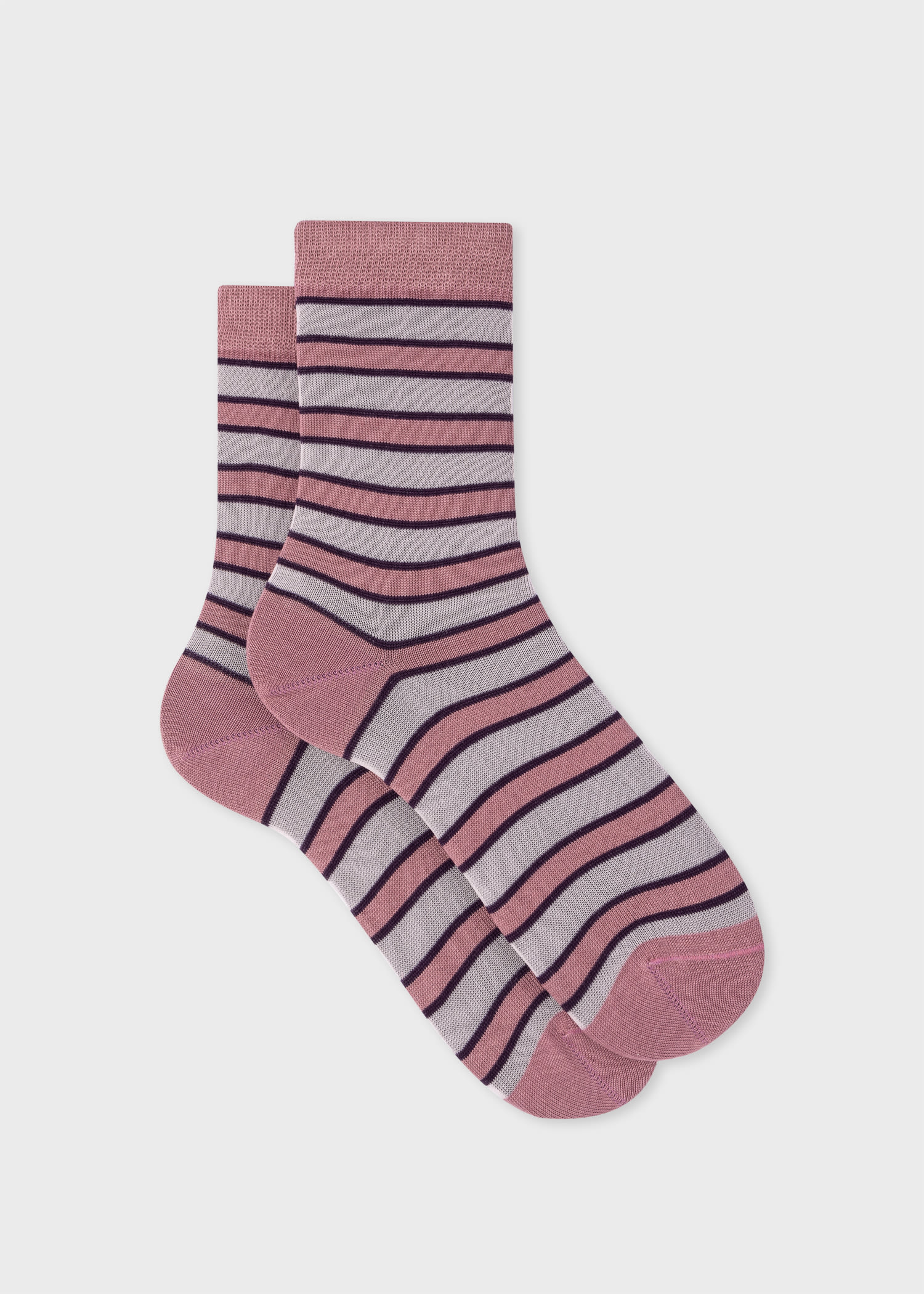 Paul Smith Women's Mauve Stripe Socks Purple
