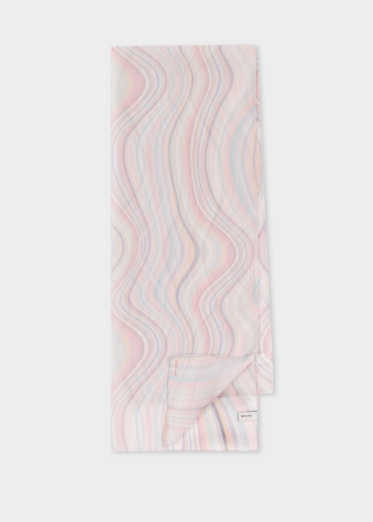 Paul Smith Women's Silk Faded 'swirl' Scarf Multicolour