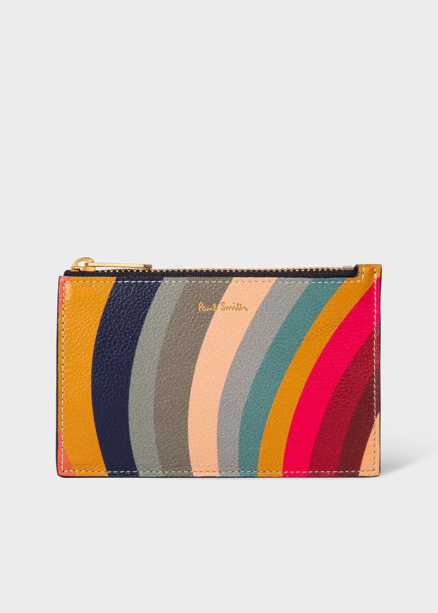 Paul Smith 'swirl' Leather Zip-fastening Purse Multicolour