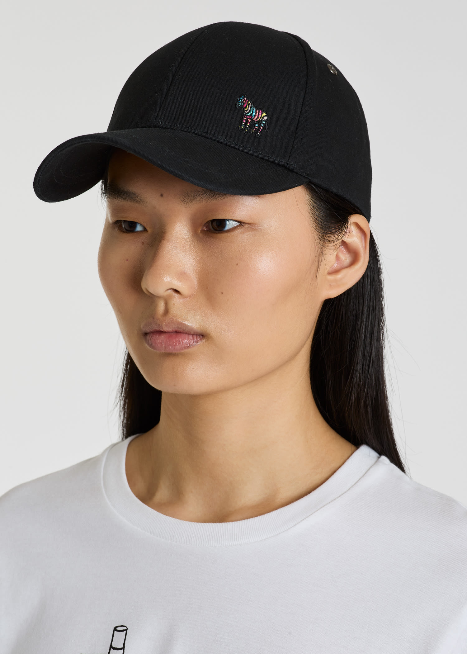 Paul Smith Zebra-logo Baseball Cap In Black