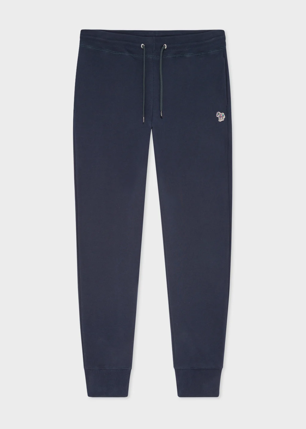 Tapered Fit Dark Navy Zebra Logo Cotton Sweatpants