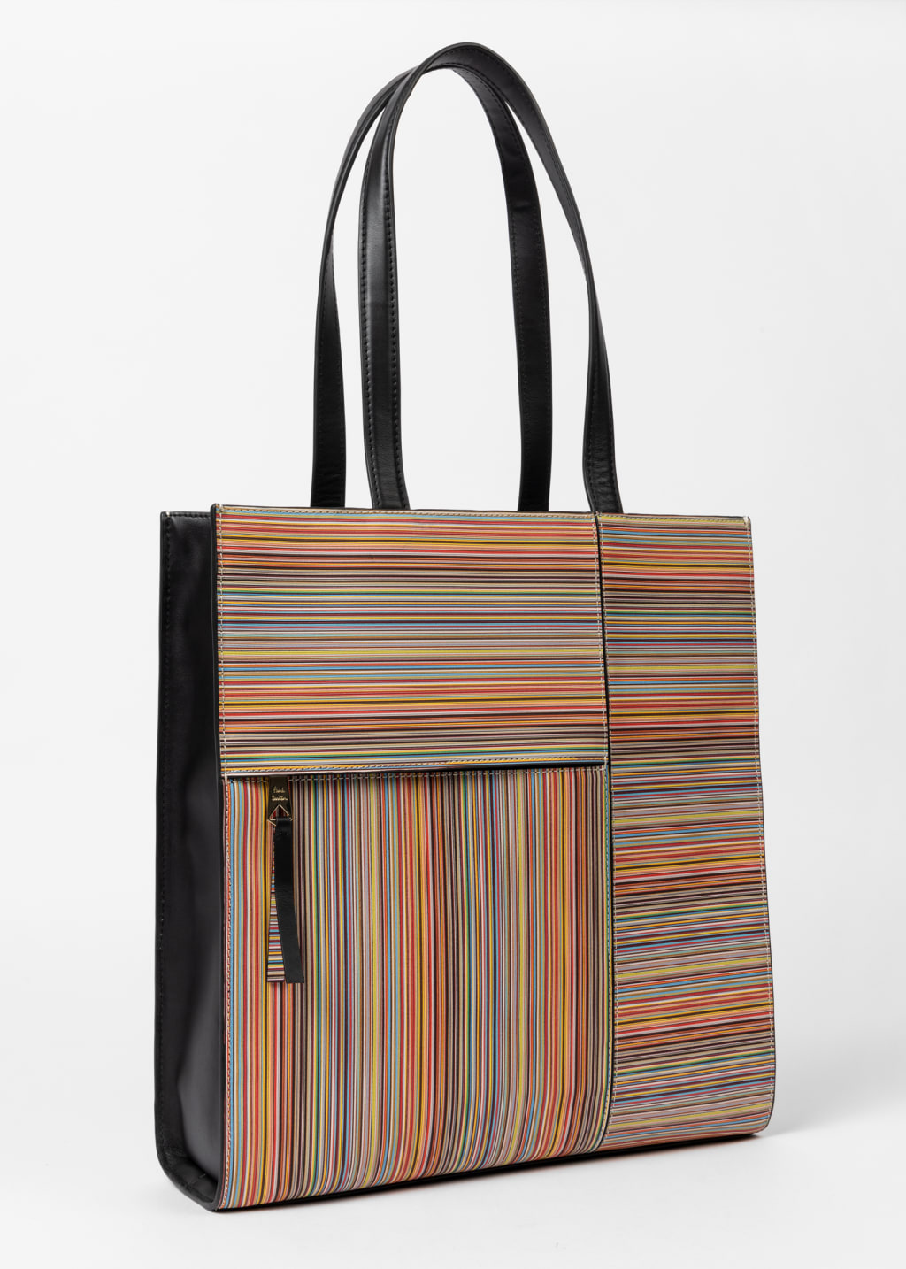 Women s Leather Signature Stripe Tote Bag