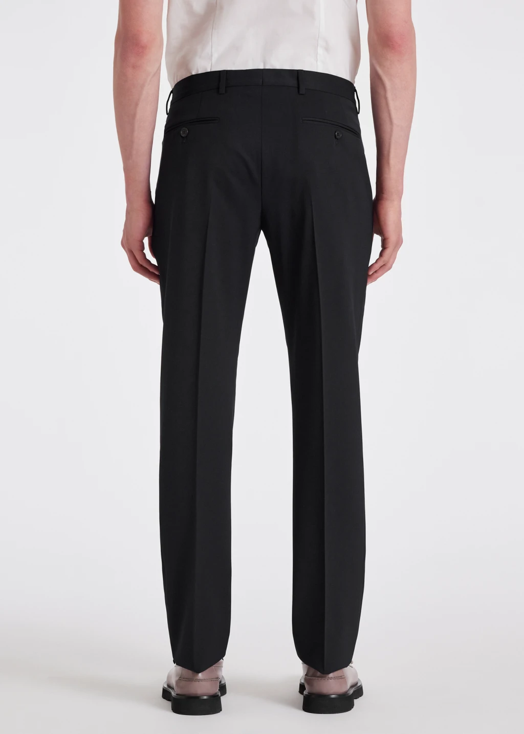 Black 2025 wool trousers