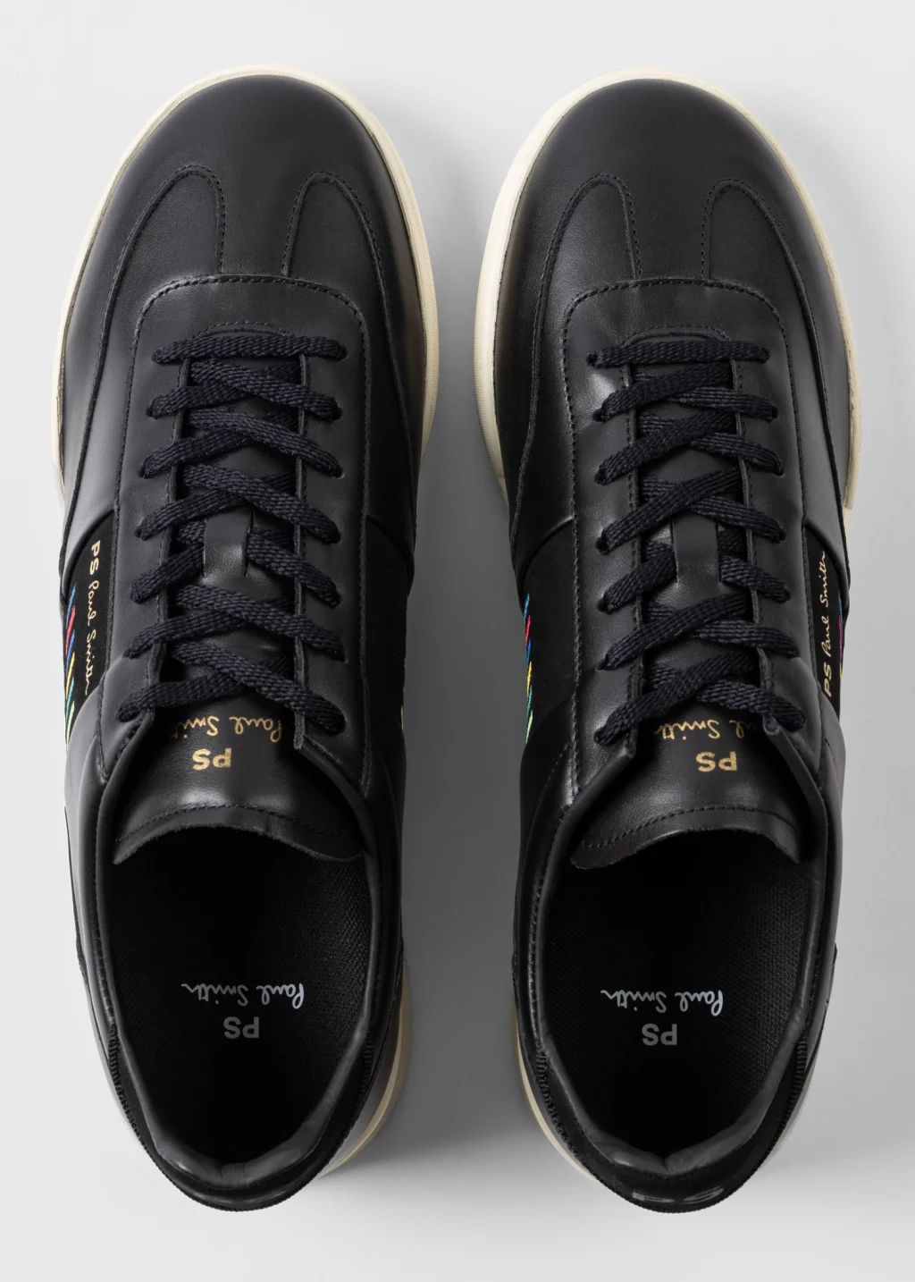 Men's Black Leather 'Dover' Trainers