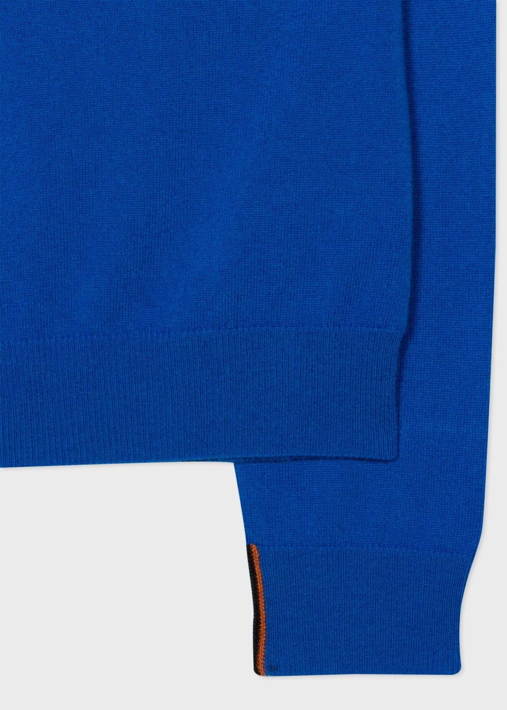 Men's Cobalt Blue Cashmere Zip Up Cardigan