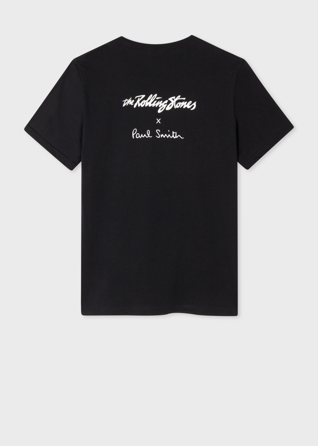 Black Signature Stripe Tongue Logo T Shirt