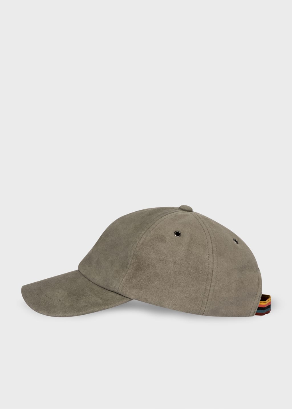 Khaki suede baseball cap on sale