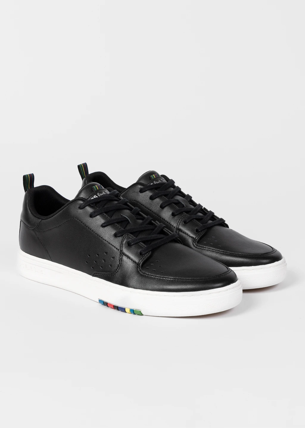 Black trainers white store sole