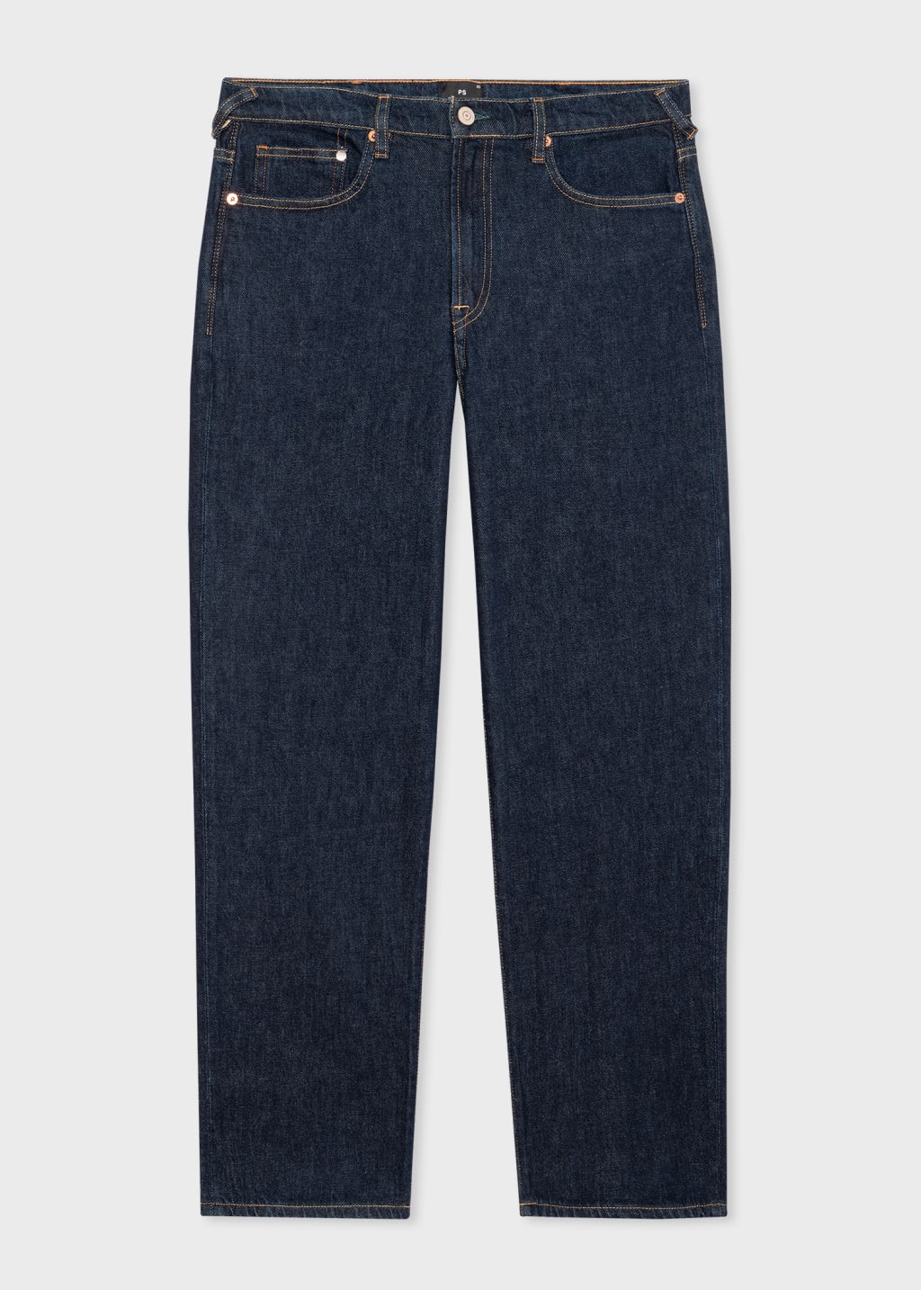 Relaxed Fit Indigo Rinse Organic Vintage Stretch Jeans