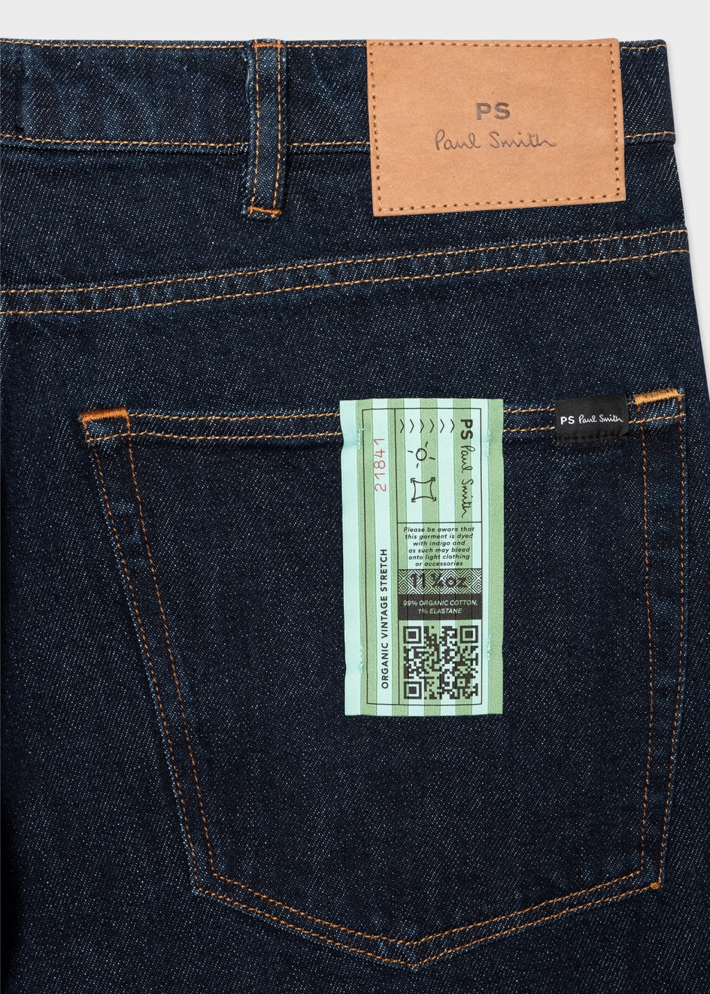 Relaxed Fit Indigo Rinse Organic Vintage Stretch Jeans