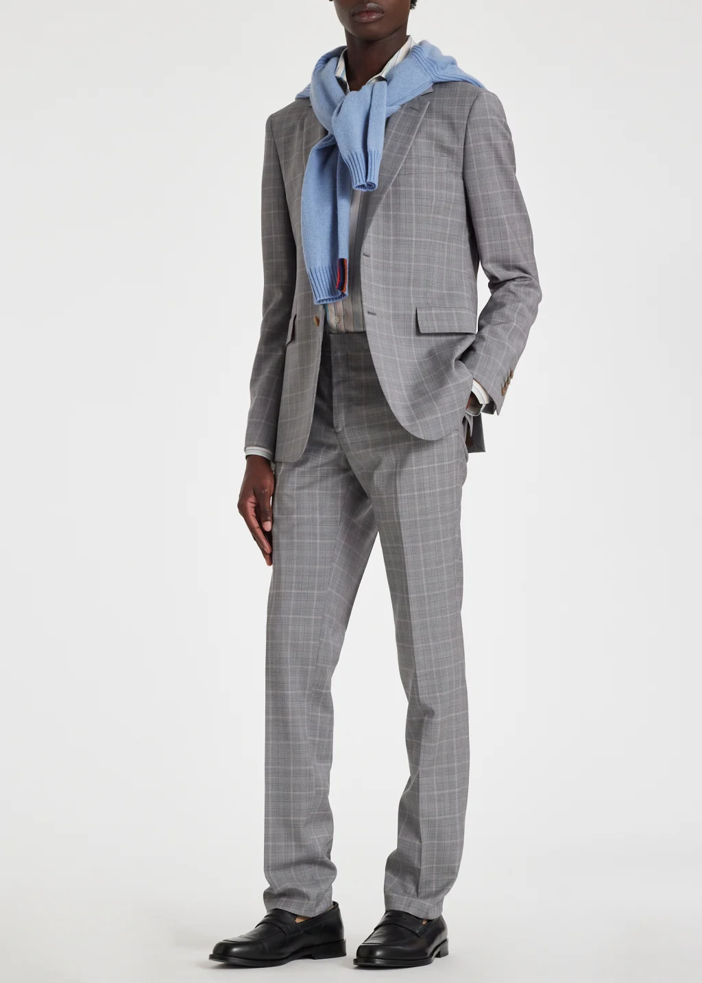 Paul smith grey suit clearance
