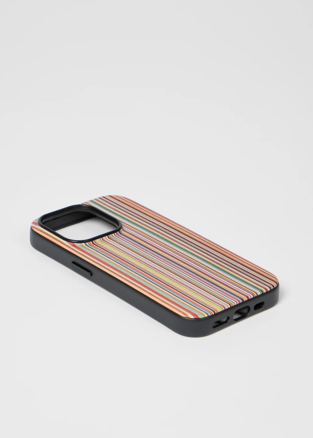 Signature Stripe Leather MagSafe iPhone 15 Pro Case