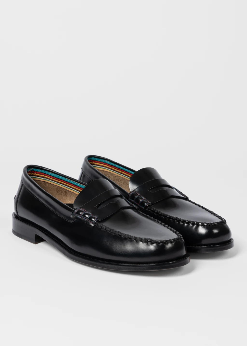 Men's Black Leather 'Lido' Loafers