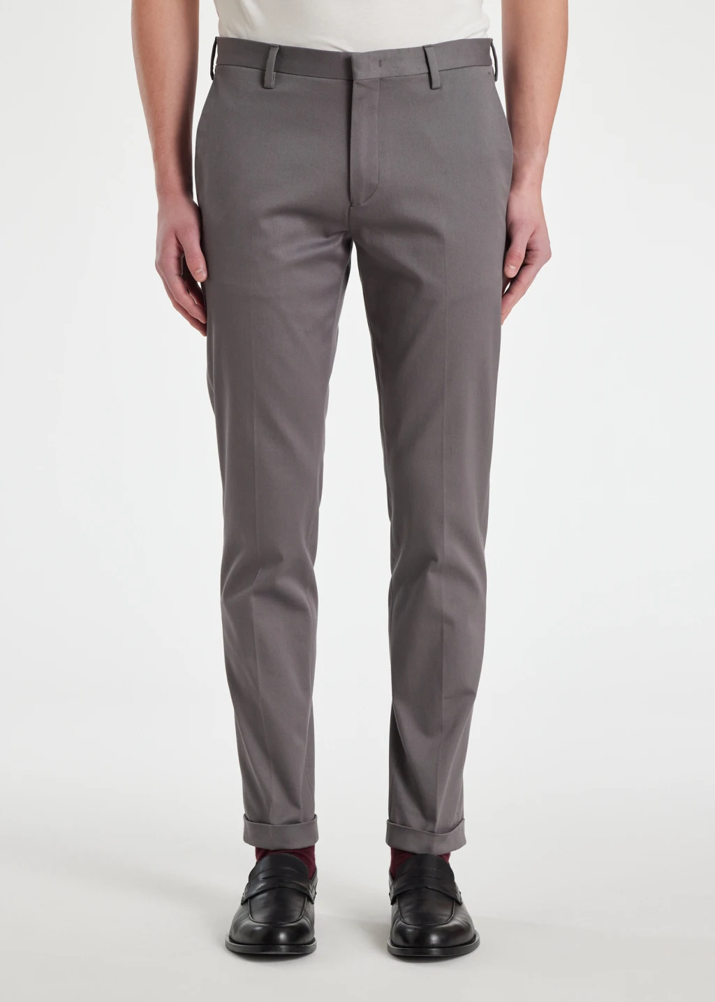 Cotton chinos shop slim fit