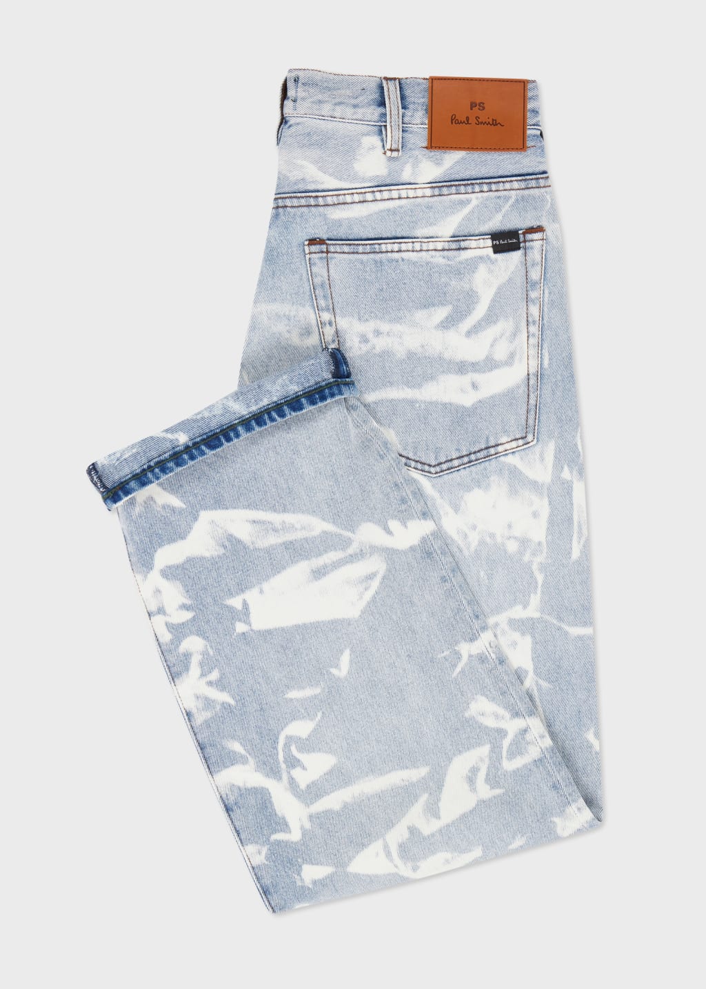 Relaxed Fit Acid Wash Jeans