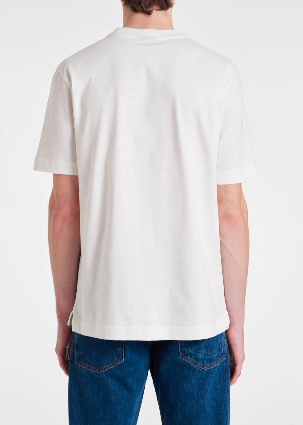 White 'Broad Stripe Zebra' Organic Cotton T-Shirt
