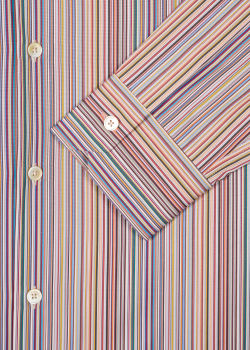 Men's Slim-Fit Signature Stripe Cotton Shirt - Paul Smith US