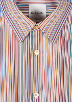 Men's Slim-Fit Signature Stripe Cotton Shirt - Paul Smith US