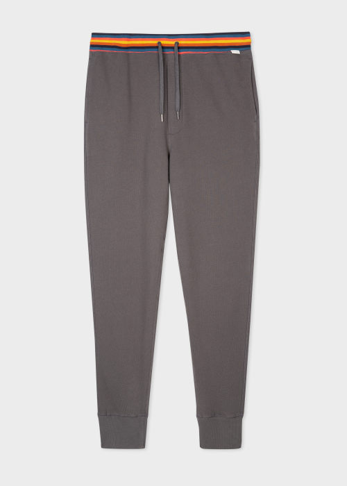 PAUL SMITH dark grey Cotton Jersey Lounge Pants waffle trousers bottoms S M L XL