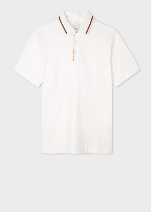 white shirt under polo