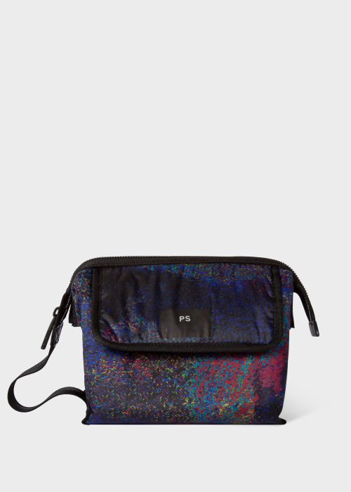 Men S Oil Slick Print Recycled Polyester Wash Bag Paul Smith Asia