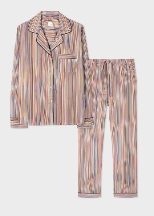 Women's Signature Stripe Cotton Pyjama Set - Paul Smith