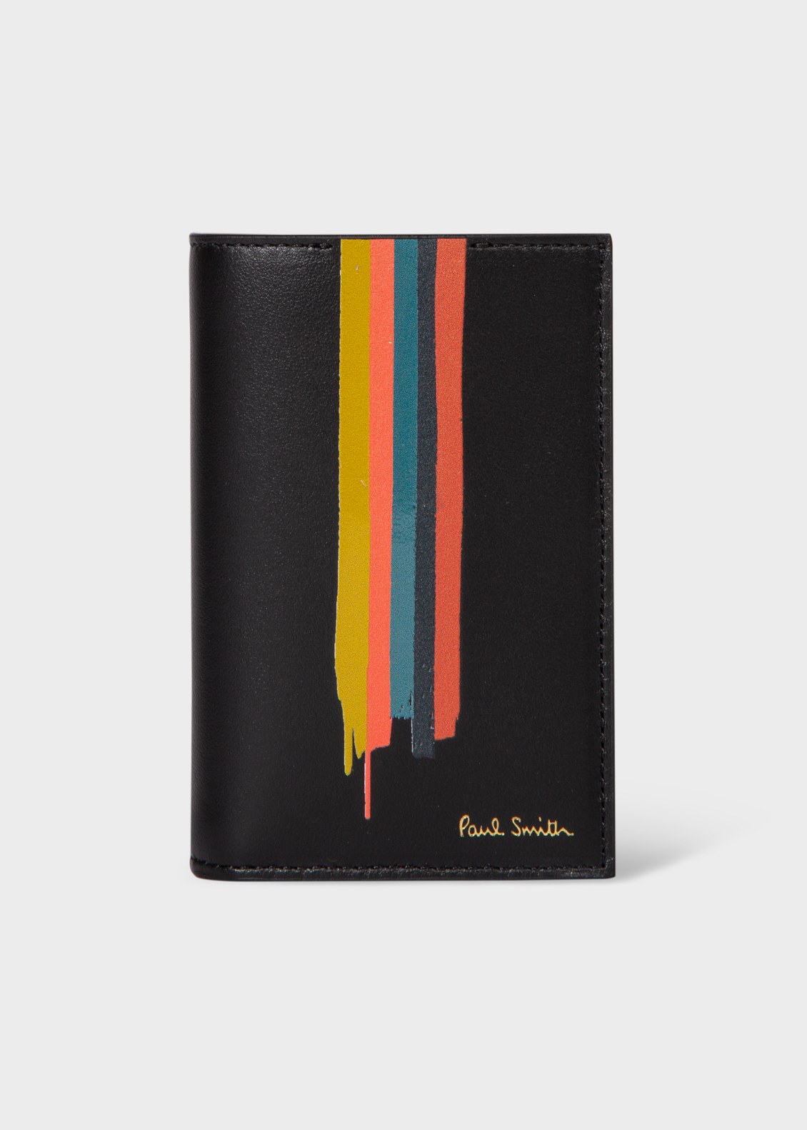 폴 스미스 Paul Smith Painted Stripe Credit Card Wallet