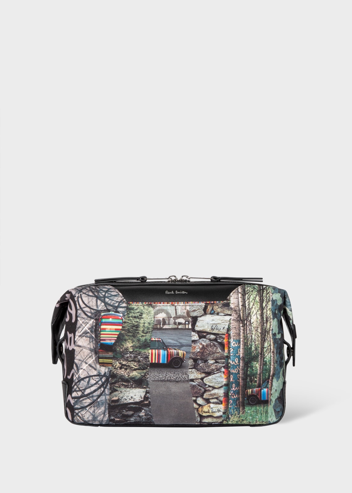 폴 스미스 Paul Smith Mini Collage Stripe Wash Bag