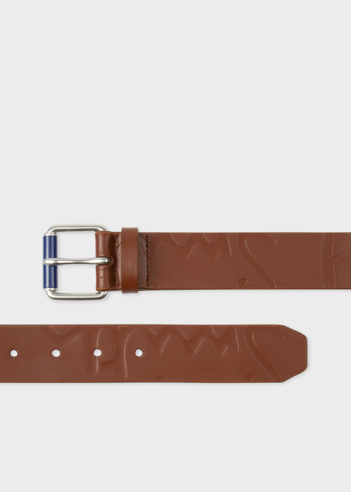 폴 스미스 Paul Smith Logo-Embossed Leather Belt