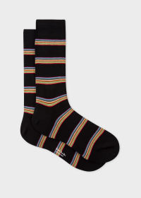 Black Block 'Signature Stripe' Socks 