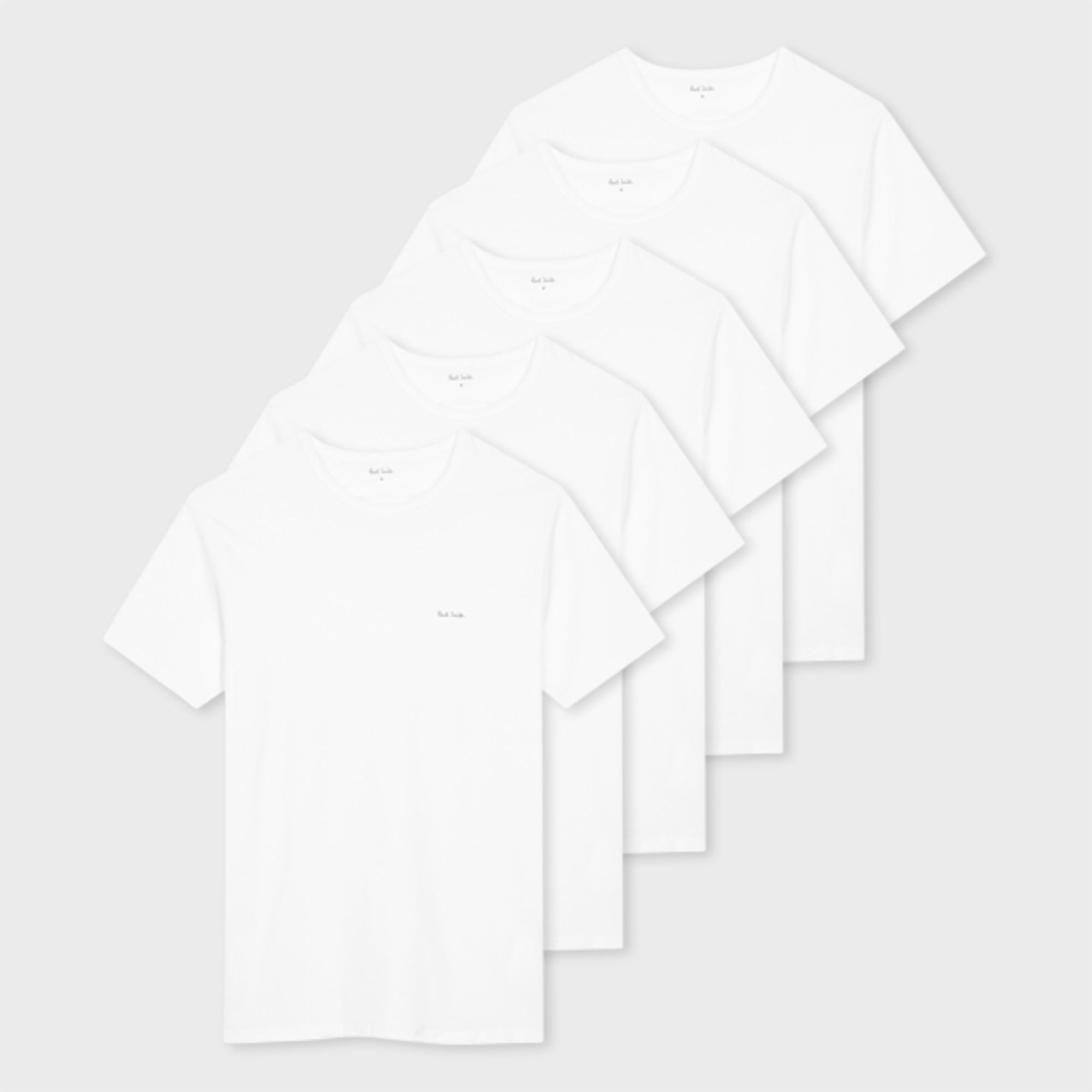 Paul Smith Men T Shirt 5 Pack In White