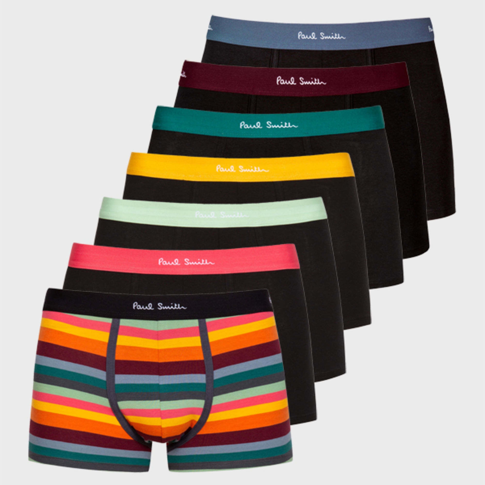 Paul Smith Men Trunk 7 Pack Mix Artst In Artist Stripe