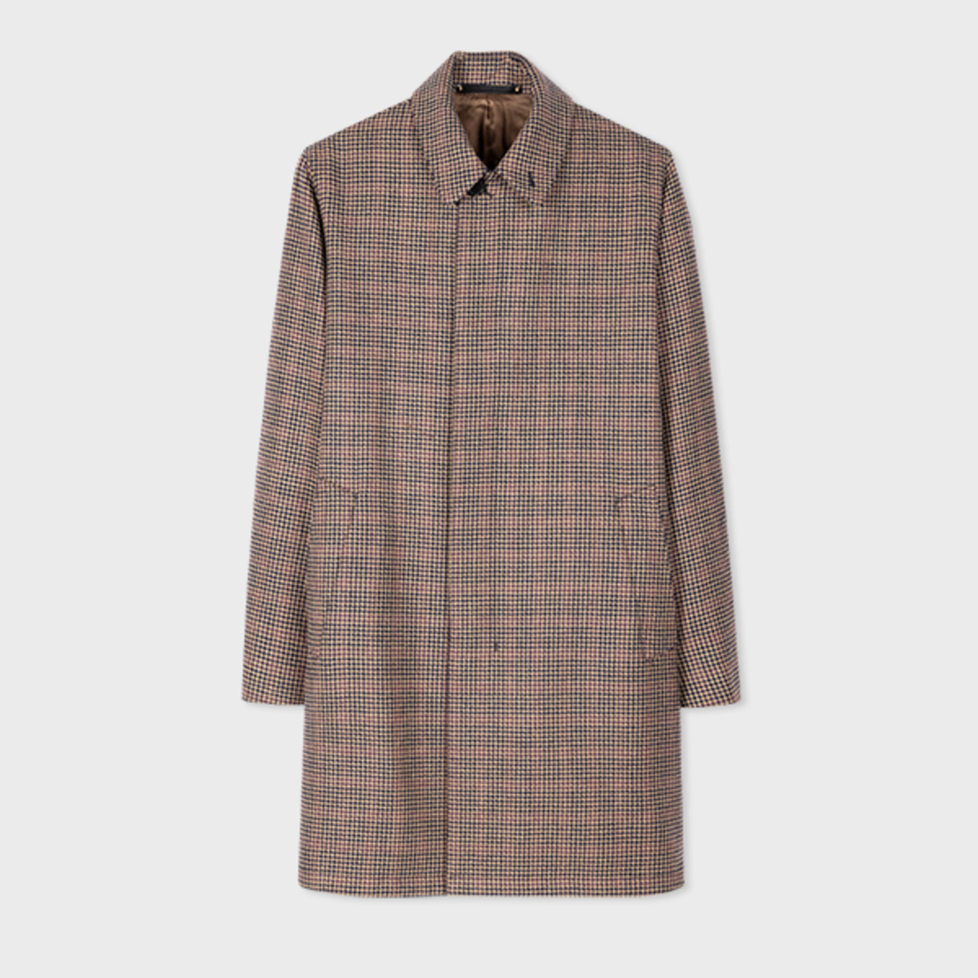 Paul Smith Mens Casual Fit Coat In Browns