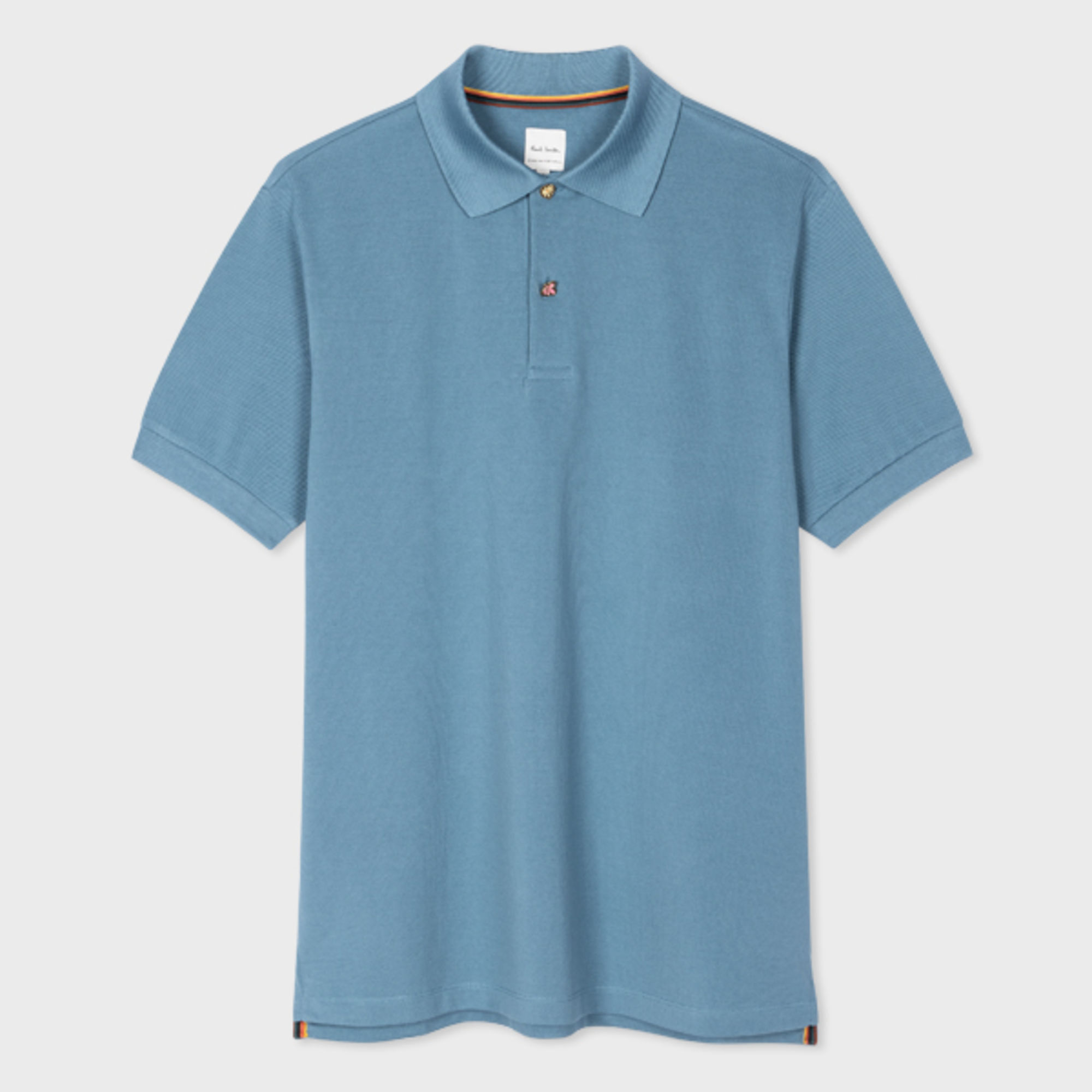 Ps By Paul Smith Ps Paul Smith Mens Charm Btn Polo In Light Blue
