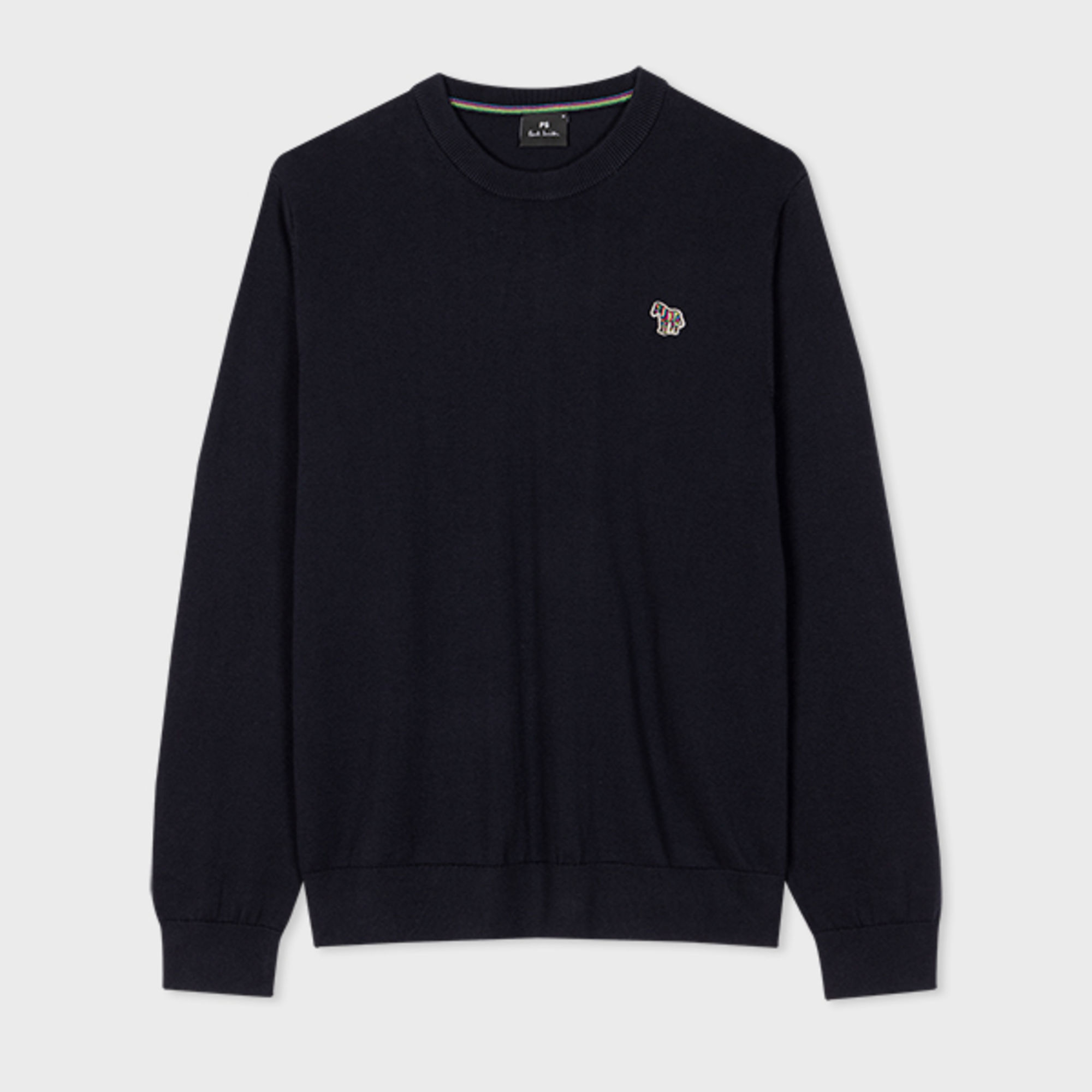 Paul Smith Mens Sweater Crew Neck Zeb Bad In Navy