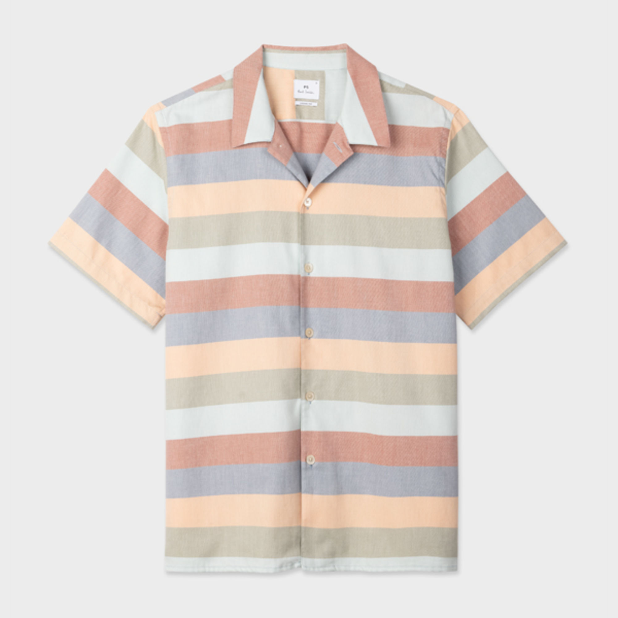 Ps By Paul Smith Ps Paul Smith Mens Shirt Ss Casual Fit In Multi
