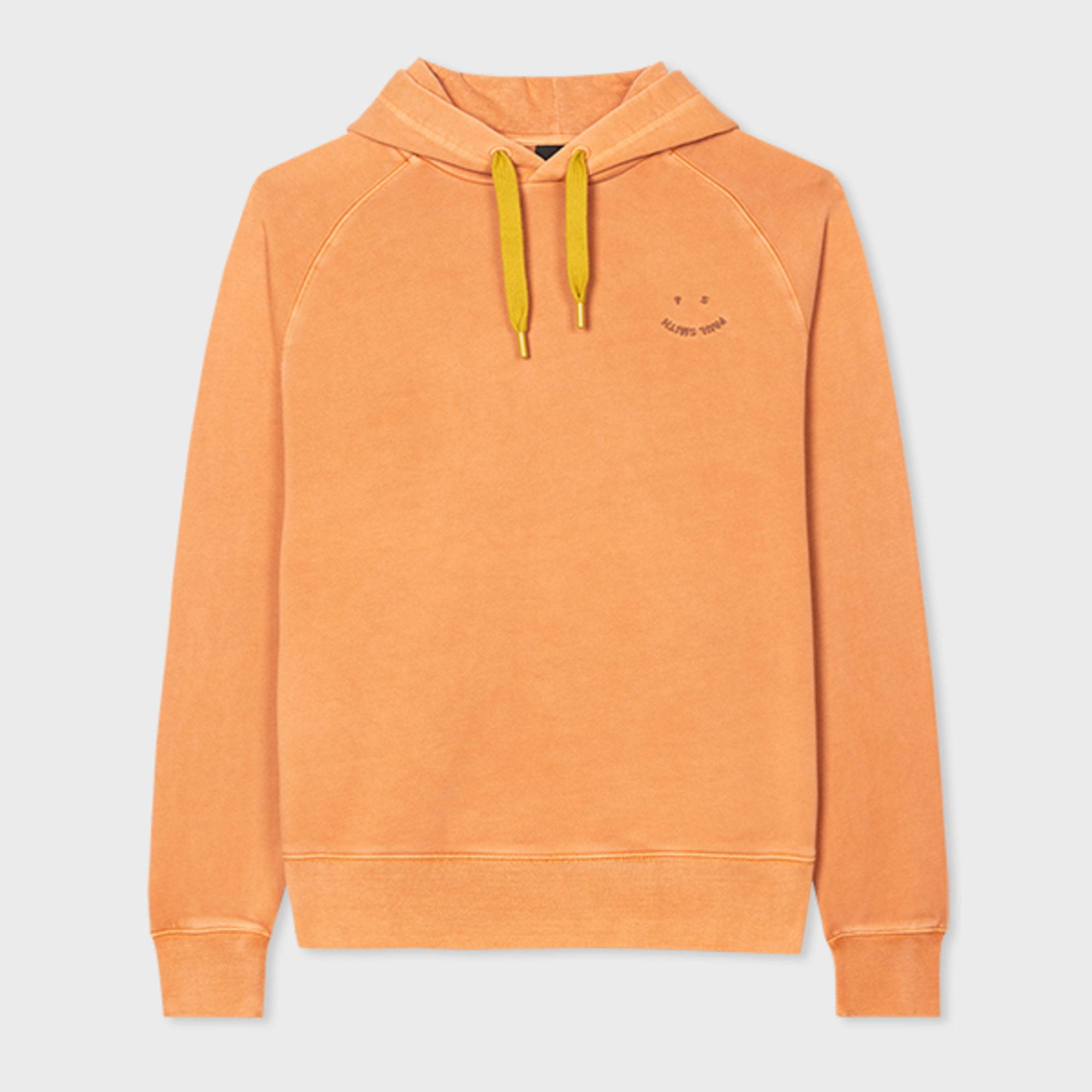 Ps By Paul Smith Ps Paul Smith Mens Hoodie Ps Happy In Orange