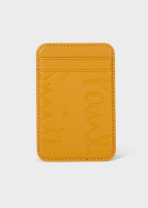 Paul Smith + Native Union Yellow Leather Magsafe Magnetic iPhone Wallet by Paul Smith
