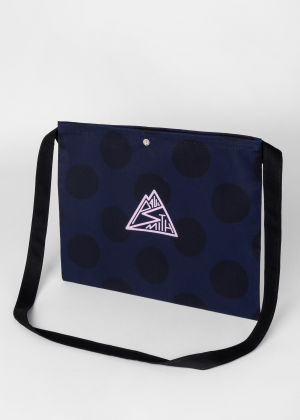 Product view - Navy Polka Dot Cycling Musette Bag Paul Smith