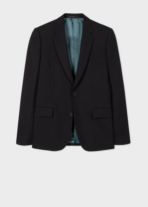 Product view - The Soho - Tailored-Fit Black Wool Blazer