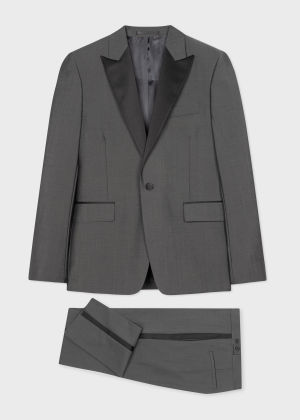 Product view - The Soho - Tailored-Fit Dark Grey Wool-Mohair Evening Suit Paul Smith