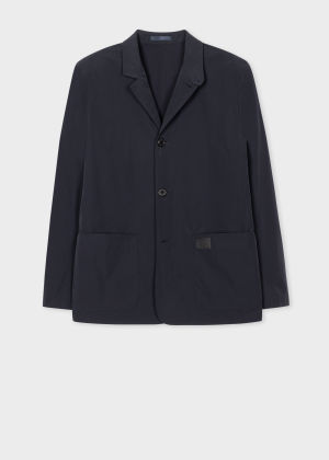 Product View - Men's Casual-Fit Navy Patch Pocket Blazer Paul Smith